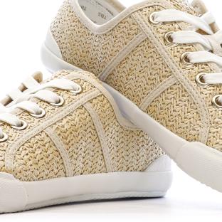 Women’s Beige/White Canvas Shoes TBS OPIACE Photo of the Espace des Marques %store% store - view of %key%