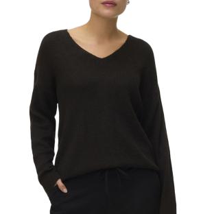 Pull Marron Femme Vero Moda Crewlefile pas cher