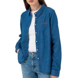 Blaues Damenhemd von Pieces Ceris Ansicht 0