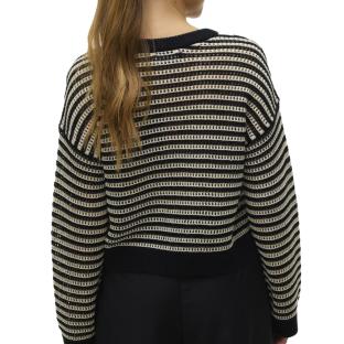 Pull Beige/Noir Femme Vero Moda Madera vue 2