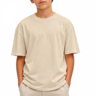 T-Shirt Beige Garçon Paname Brothers Oversize vue 0