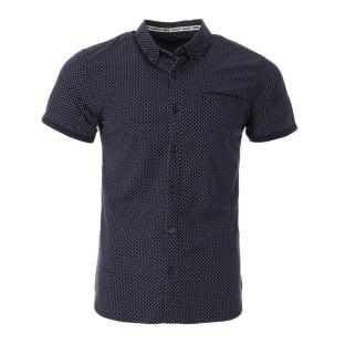 Chemise Marine à Motifs Homme Teddy Smith Cut Mc 10711556D pas cher