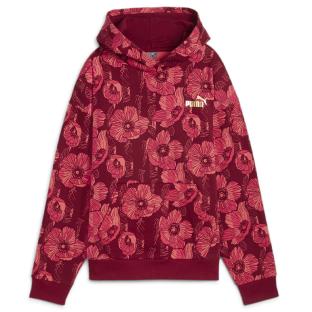 Sweat Rouge/Rose Femme Puma Aop pas cher