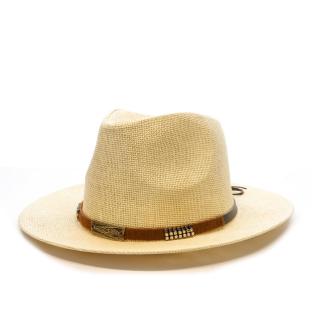 Chapeaux Beige Via Lorenzo Fedora vue 0