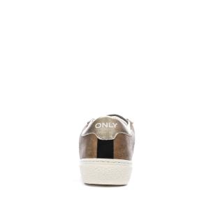 Baskets Blanches/Camel Femme Only Star vue 0