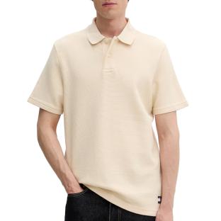 Beiges Herren-Polohemd von Tommy Hilfiger mit Waffle-Label Ansicht 0