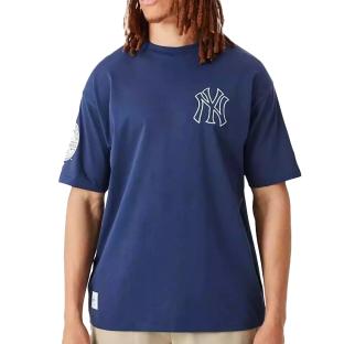 T-shirt Bleu Homme New Era Heritage Neyyan vue 0