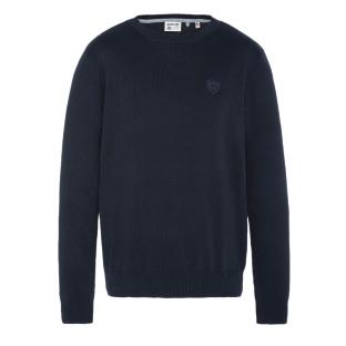 Pull Marine Homme Schott Basic Fin Ras pas cher