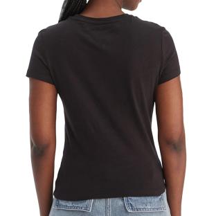 T-Shirt Noir Femme Tommy Hilfiger Tjw Slim vue 0