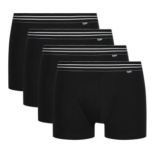 x4 Boxers Noires Homme Dim Eco pas cher