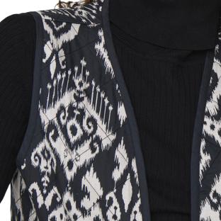 Veste Sans Manches Noir/Beige Femme JDY Tiger vue 3