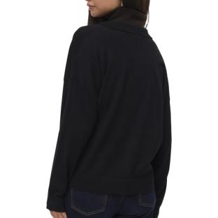 Pull en Maille Noir Femme Vero Moda Silla Stripe vue 0