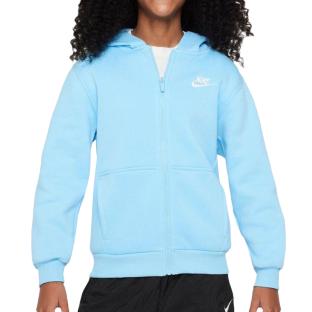 Sweat Zippé Bleu Garçon/Fille Nike Club pas cher