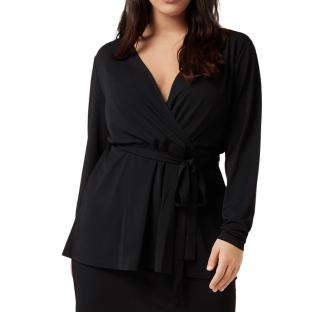 Blouse Noire Femme Vila Evoked Borneo pas cher