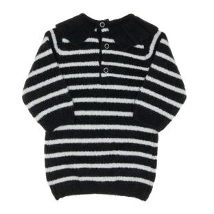 Robe Marinière Marine/Blanc Fille EOM Peti vue 2