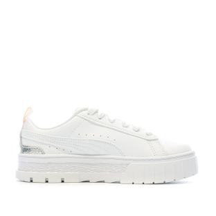 Baskets Blanches Fille Puma Mayze Shiny 384795 vue 2