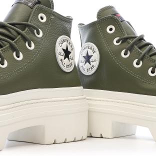 Baskets Kaki Femme Converse Chuck Taylor All Star Lugged Heel vue 7
