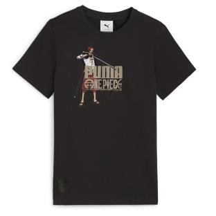 T-Shirt Noir Garçon Puma X One Piece Graphic pas cher