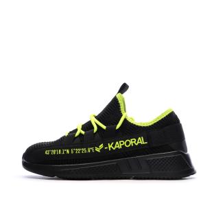 Baskets Noir/Jaune Homme Kaporal Dofino vue 0