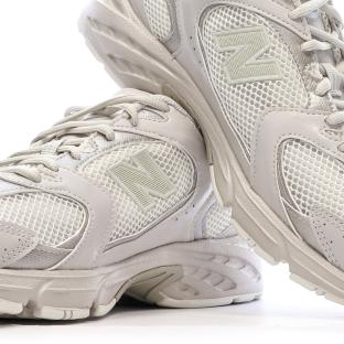 New Balance 530 Baskets Ecru Homme vue 0