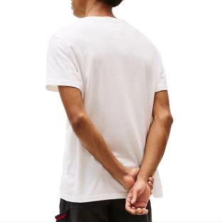 T-shirt Blanc Homme Tommy Hilfiger Slim Linear vue 2