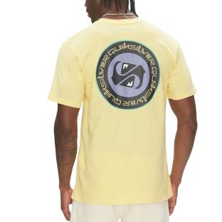 T-shirt Jaune Homme Quiksilver Circle Back vue 0