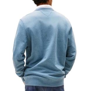 Sweat Bleu Homme Tommy Hilfiger Badge Crew vue 2