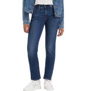 Jean 712 Slim Bleu foncé Femme Levi's Welt Pocket vue 0