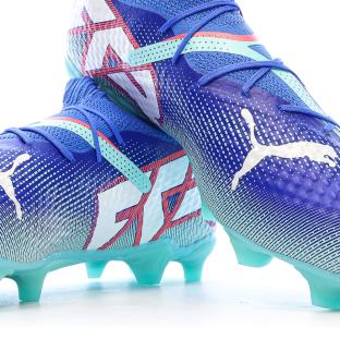 Chaussures de Foot Bleues Homme Puma Future 7 Pro FG/AG vue 7