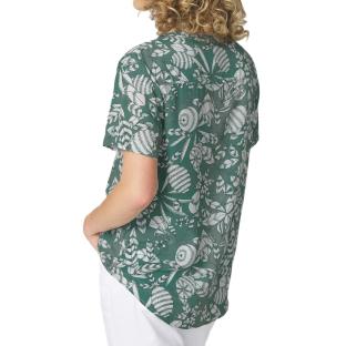 Blouse Vert à Fleurs Femme TBS JANIEMIS vue 2