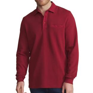 Polo Manches Longues Rouge Homme TBS CAVEZPOL vue 0