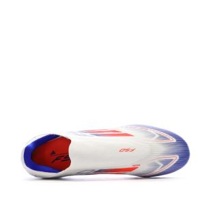 Chaussures de Foot Blanc/Bleu Adidas F50 League Ll FG/MG vue 0