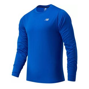 T-Shirt Manches Longues Bleu Homme New Balance Core Run pas cher