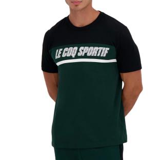 T-Shirt Noir Homme Le Coq Sportif Contemporain pas cher