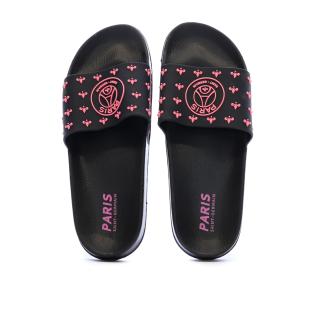 Claquettes Noir/Rose Homme PSG Citral vue 0