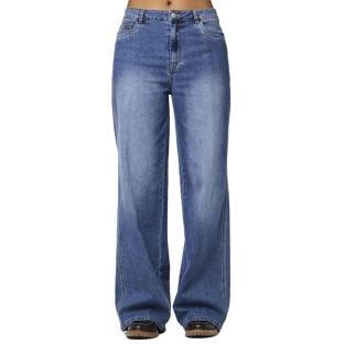 Jean Loose Bleu Femme Pieces Femma pas cher