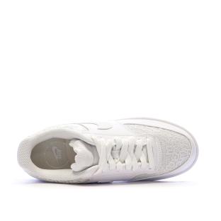 Baskets Blanches Femme Nike Court Vision vue 4