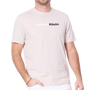 T-Shirt Beige Homme Calvin Klein Jeans 30s Eu Wholesale vue 0