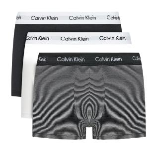 x3 Boxers Noir/Blanc Homme Calvin Klein Jeans Trunk vue 0
