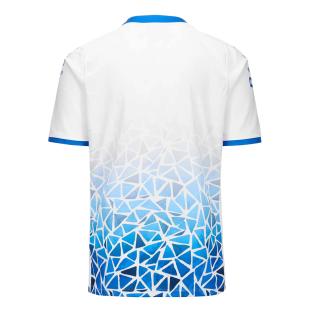 Barcelona Maillot Blanc/Bleu Garçon Kappa Kombat 2024 Alpine F1 vue 2