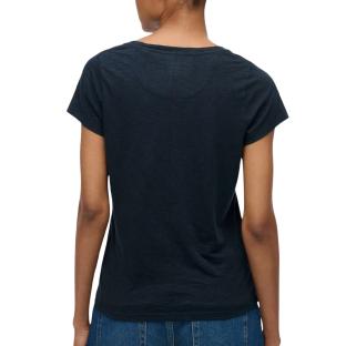 Superdry Studios Women’s Navy Scoop-Neck T-shirt Photo of the Espace des Marques %store% store - view of %key%