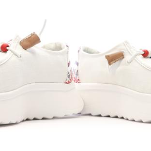 Chaussures Blanches Femme Hey Dude Wally Sport Mesh vue 7