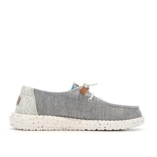 Chaussures Grise Chiné Femme Hey Dude Wendy Heathered Slub vue 2