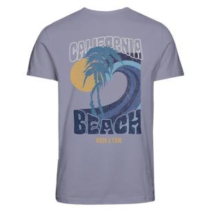 T-Shirt Mauve Homme Jack & Jones Jortide vue 2