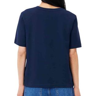 T-Shirt Marine Femme Lacoste Relaxed vue 0