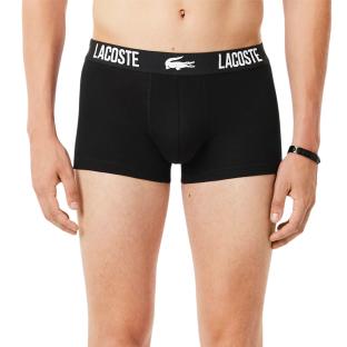 X3 Sous-vêtement Noir Homme Lacoste Stretch pas cher