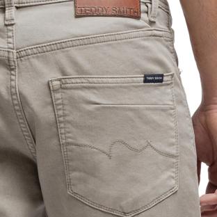 Herren-Skinny-Jeans in Khaki von Teddy Smith Rock Ansicht 0