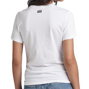 T-shirt Blanc Femme G-Star Raw Core vue 0