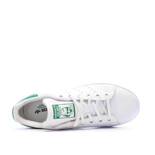 Stan Smith Blanc/Vert Mixte Adidas vue 4