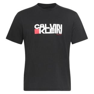 T-Shirt Noir/Rouge Homme Calvin Klein Jeans LV04RD814G vue 0